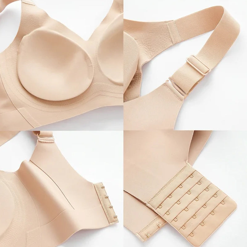 Comfort bra with side coverage and anti-sagging