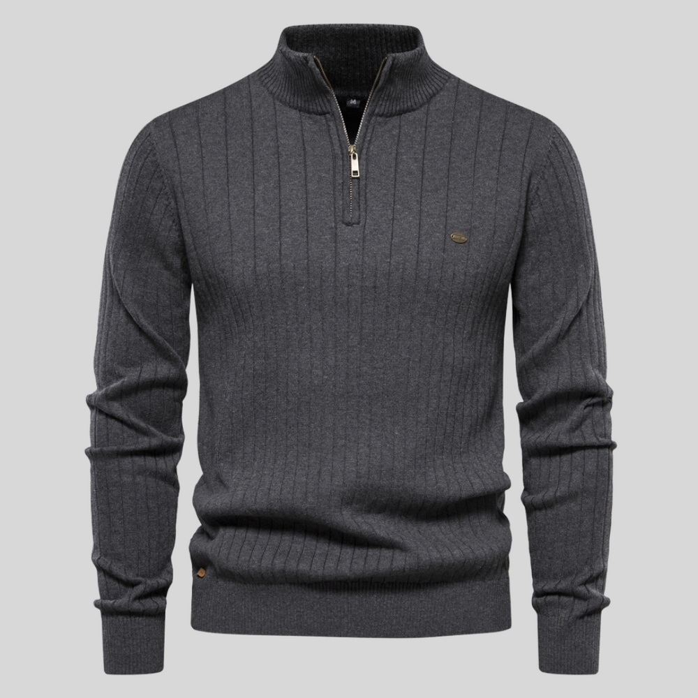 Everett - Comfortable ribbed sweatshirt