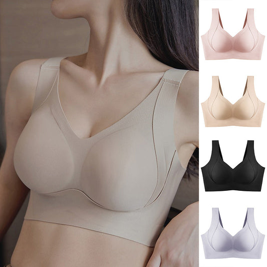 Comfort bra with side coverage and anti-sagging