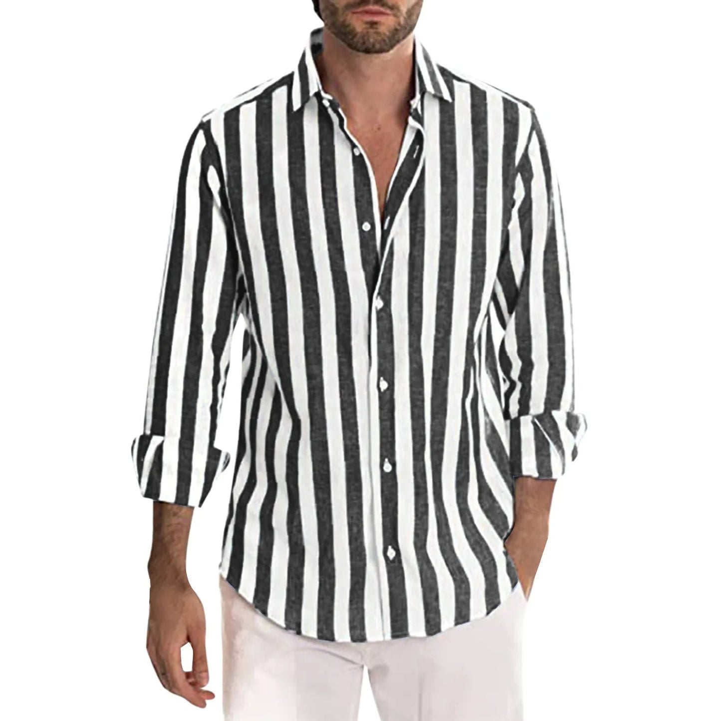 Sting - Striped Linen Shirt