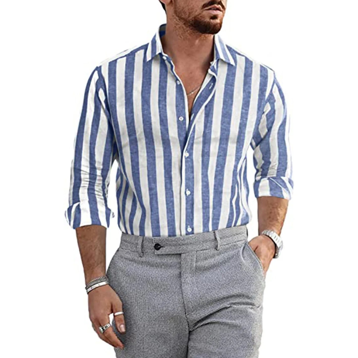 Sting - Striped Linen Shirt