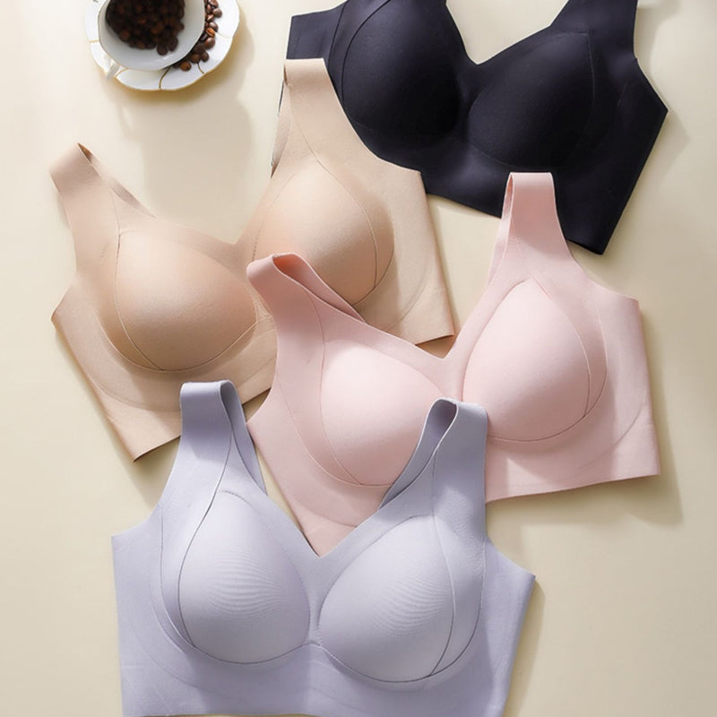 Comfort bra with side coverage and anti-sagging