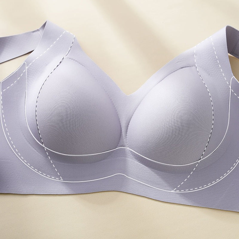 Comfort bra with side coverage and anti-sagging