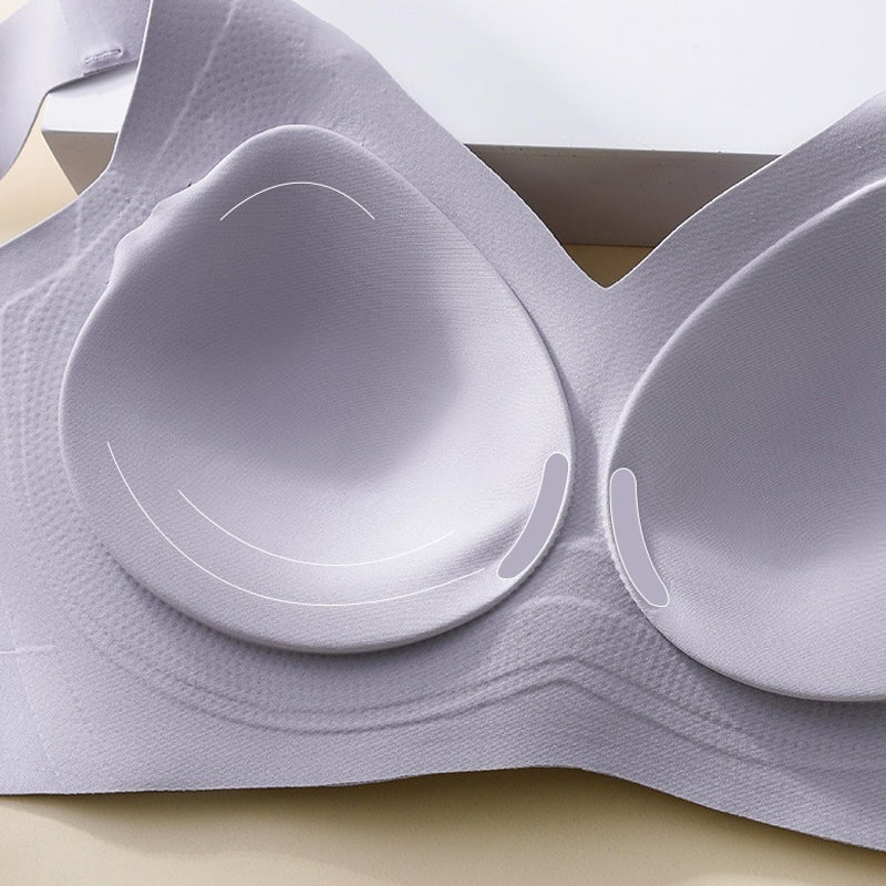 Comfort bra with side coverage and anti-sagging