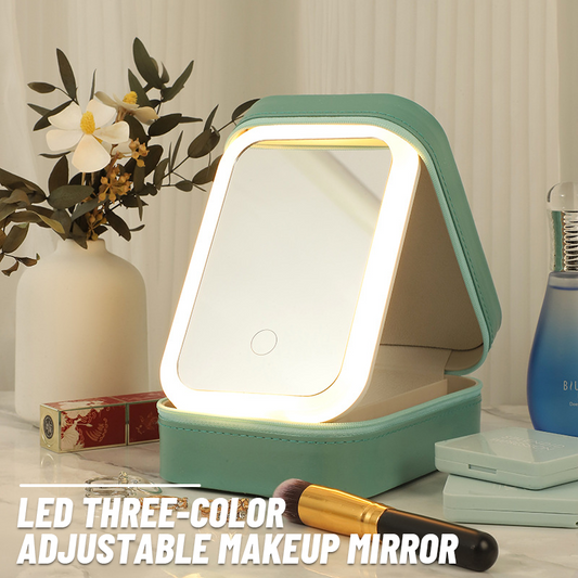 Three-colour adjustable LED make-up mirror