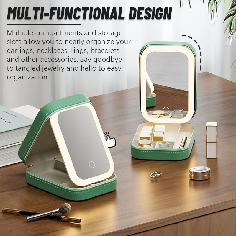 Three-colour adjustable LED make-up mirror