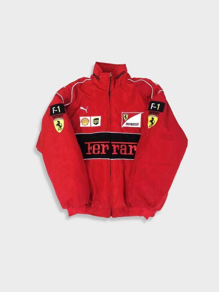 Vintage White Ferrari Jacket